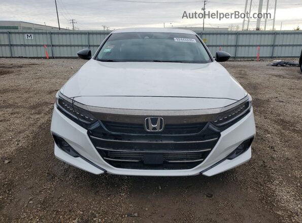 1HGCV1F48MA036258 2021 HONDA ACCORD White Դիմացի տեսք