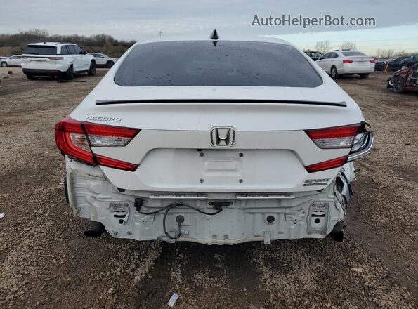 1HGCV1F48MA036258 2021 HONDA ACCORD White Հետևի տեսք