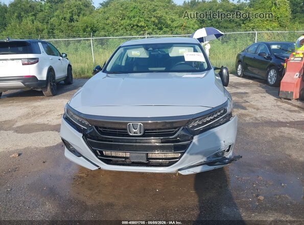 1HGCV1F48MA120709 2021 HONDA ACCORD Gray Widok zestawu wskaźników
