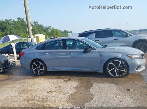 1HGCV1F48MA120709 2021 HONDA ACCORD Gray Widok wnętrza z tyłu