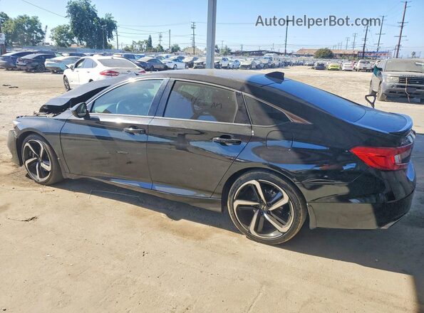1HGCV1F48NA003973 2022 HONDA ACCORD Black Tył lewy