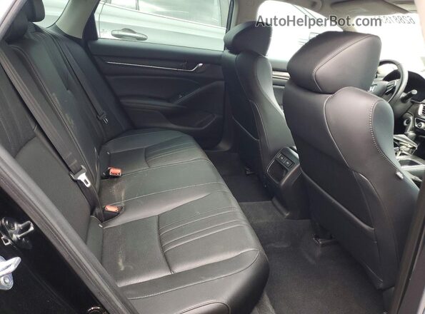 1HGCV1F48NA003973 2022 HONDA ACCORD Black Widok tylnych siedzeń