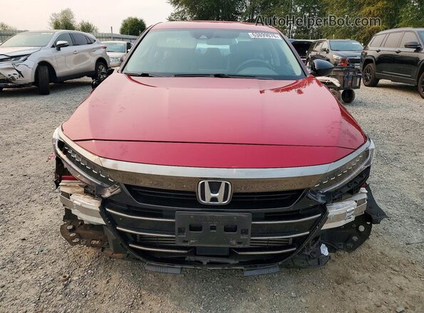 1HGCV1F48NA004248 2022 HONDA ACCORD Red წინა ხედი