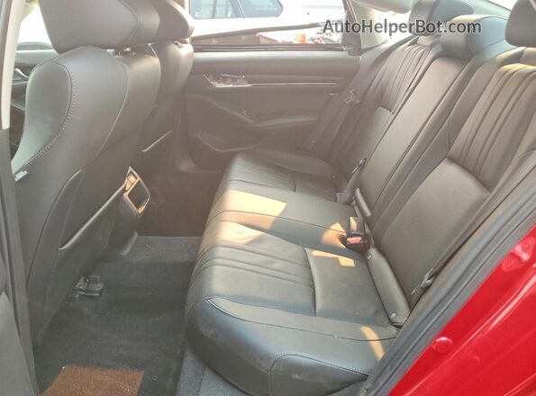 1HGCV1F48NA004248 2022 HONDA ACCORD Red უკანა სავარძლების ხედი