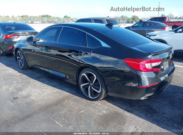 1HGCV1F48NA073554 2022 HONDA ACCORD Black Tył lewy