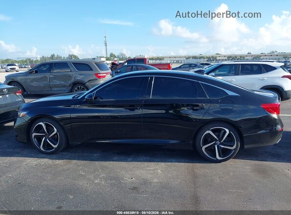1HGCV1F48NA073554 2022 HONDA ACCORD Black Widok wnętrza 360 stopni