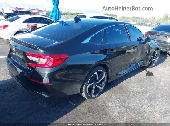 1HGCV1F48NA073554 2022 HONDA ACCORD Black Tył prawy