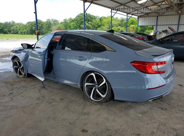 1HGCV1F48NA115169 2022 HONDA ACCORD Gray Հետևի ձախ