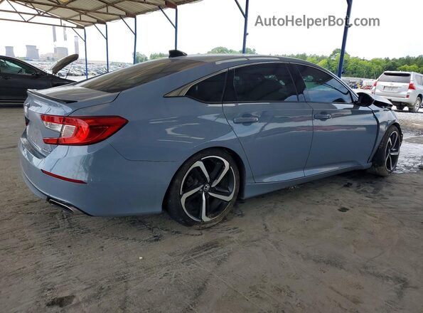1HGCV1F48NA115169 2022 HONDA ACCORD Gray Հետևի աջ