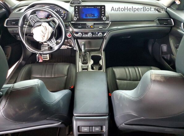 1HGCV1F48NA115169 2022 HONDA ACCORD Gray Առջևի վահանակի տեսք
