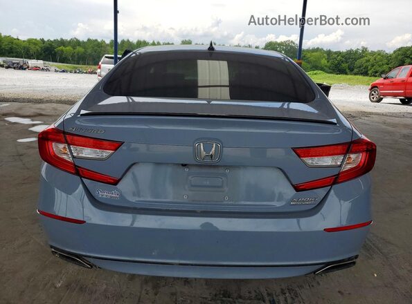 1HGCV1F48NA115169 2022 HONDA ACCORD Gray Հետևի տեսք