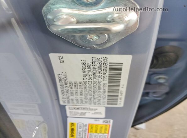 1HGCV1F48NA115169 2022 HONDA ACCORD Gray Շարժիչի բաժամունքի տեսք
