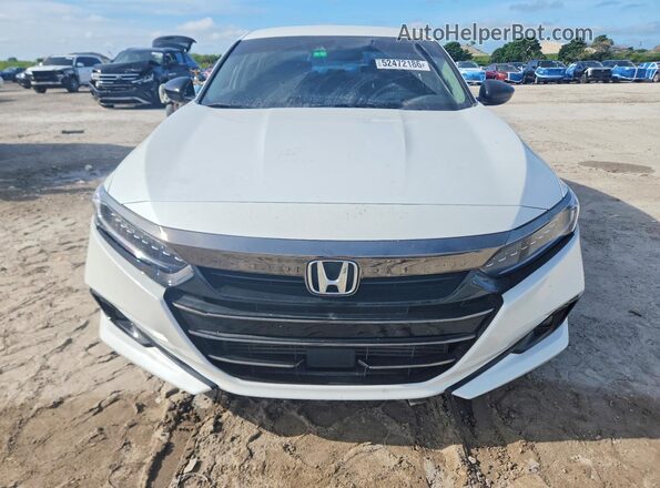 1HGCV1F48NA120310 2022 HONDA ACCORD White Front view