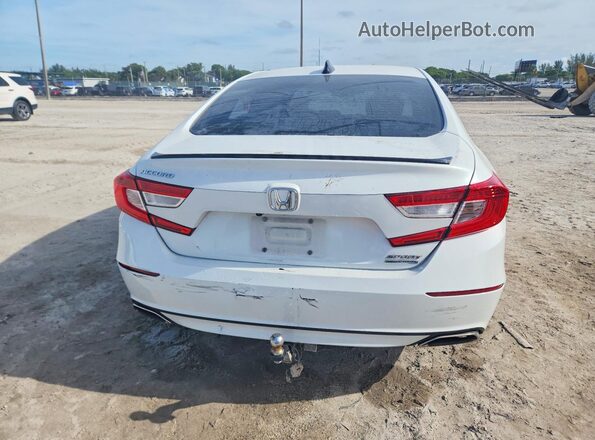 1HGCV1F48NA120310 2022 HONDA ACCORD White Rear view