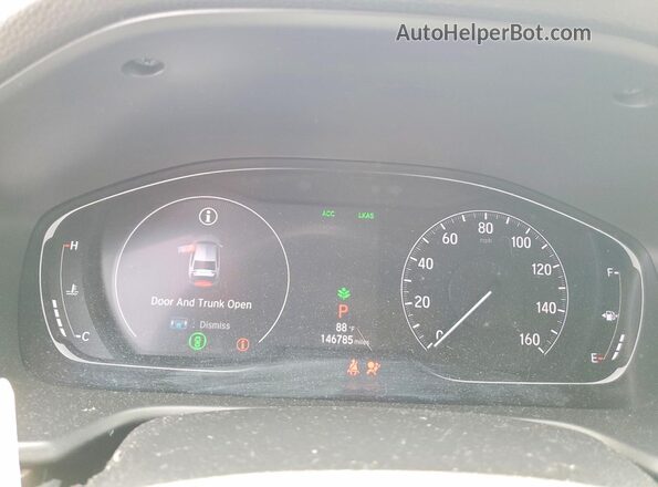 1HGCV1F49JA053940 2018 HONDA ACCORD Silver Widok zestawu wskaźników