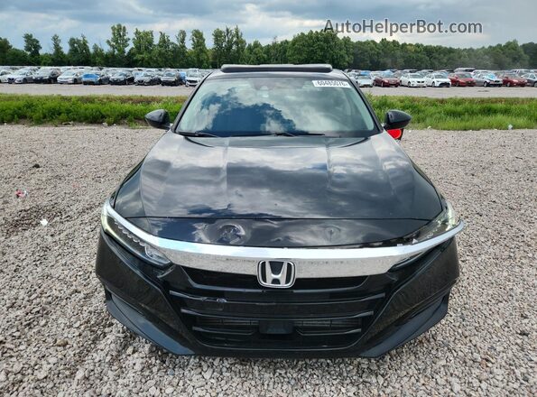 1HGCV1F49JA077669 2018 HONDA ACCORD Black Vista frontal
