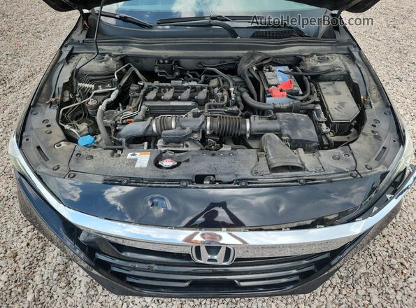1HGCV1F49JA077669 2018 HONDA ACCORD Black Vista interior trasera