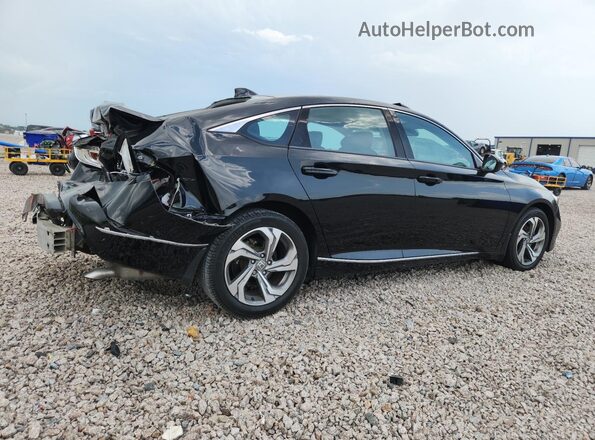1HGCV1F49JA077669 2018 HONDA ACCORD Black Trasero derecho