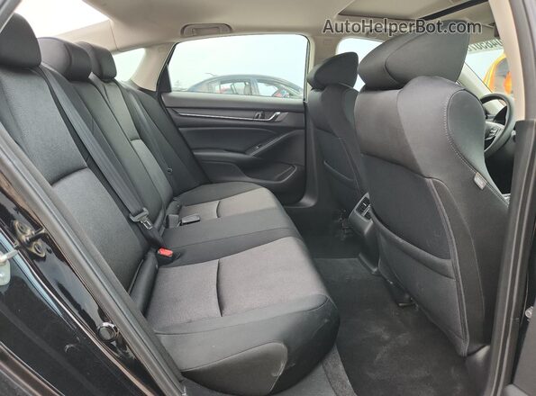 1HGCV1F49JA077669 2018 HONDA ACCORD Black Vista de los asientos traseros