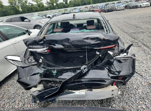 1HGCV1F49JA077669 2018 HONDA ACCORD Black Vista trasera