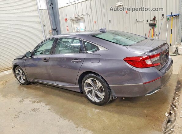 1HGCV1F49JA232818 2018 HONDA ACCORD Gray Հետևի ձախ