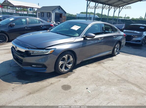 1HGCV1F49KA060324 2019 HONDA ACCORD Gray Vista tres cuartos delantera izquierda