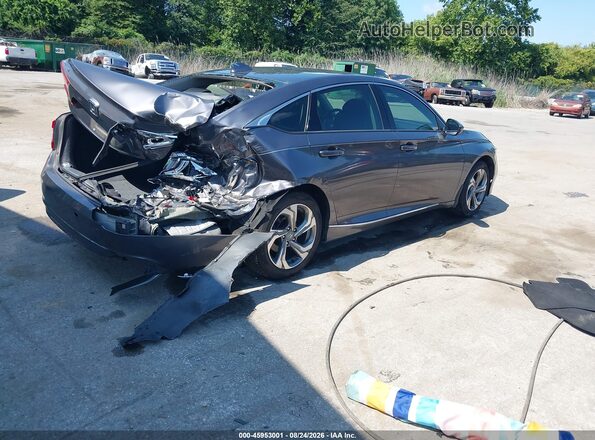 1HGCV1F49KA060324 2019 HONDA ACCORD Gray Trasero derecho