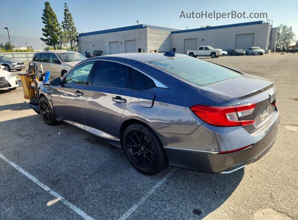 1HGCV1F49LA028104 2020 HONDA ACCORD Gray Հետևի ձախ