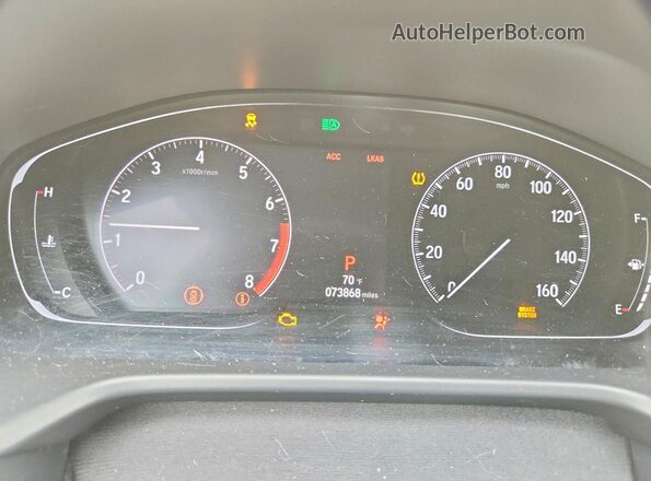 1HGCV1F49LA028104 2020 HONDA ACCORD Gray Սարքավորումների վահանակի տեսք