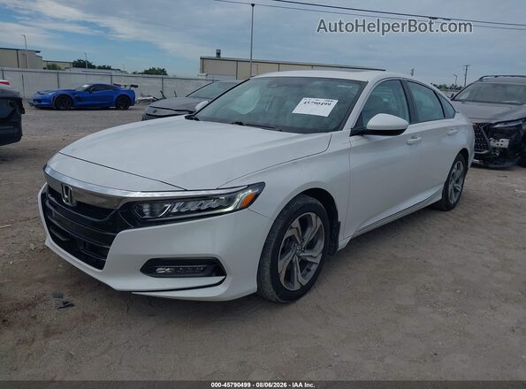 1HGCV1F49LA091266 2020 HONDA ACCORD White Առջևի ձախ երեք քառորդ տեսարան