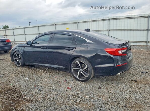 1HGCV1F49MA068667 2021 HONDA ACCORD Black Հետևի ձախ