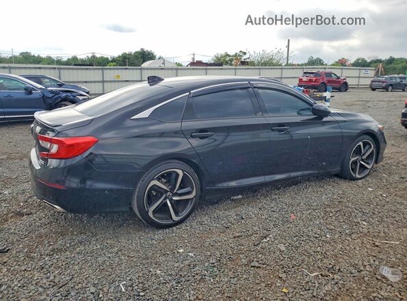 1HGCV1F49MA068667 2021 HONDA ACCORD Black Հետևի աջ