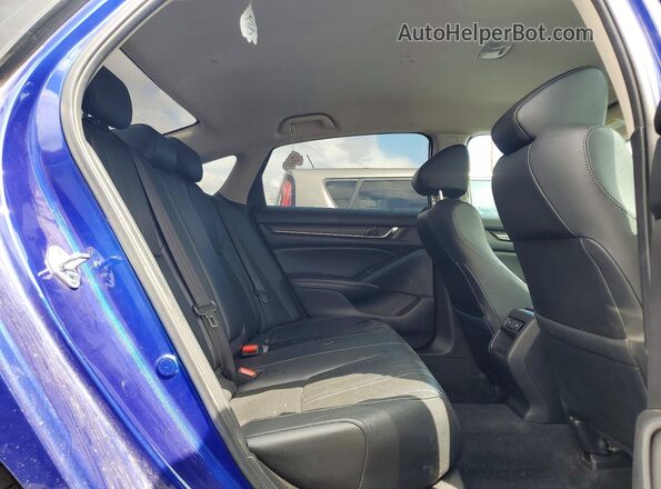 1HGCV1F49MA086070 2021 HONDA ACCORD Blue Vista de los asientos traseros