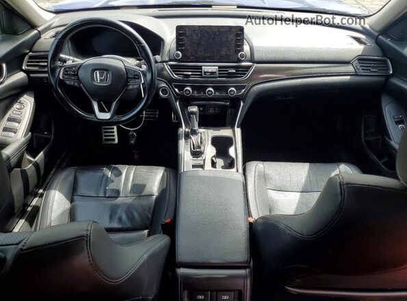 1HGCV1F49MA086070 2021 HONDA ACCORD Blue Vista del salpicadero