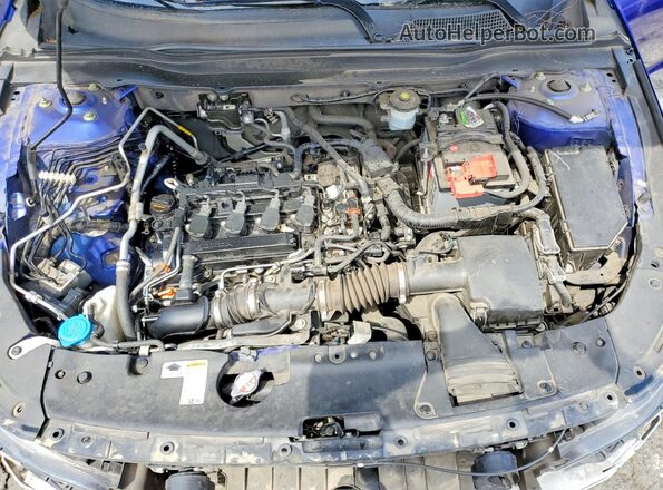 1HGCV1F49MA086070 2021 HONDA ACCORD Blue Vista interior trasera