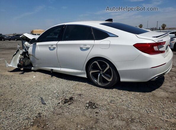 1HGCV1F49NA014271 2022 HONDA ACCORD White Rear left