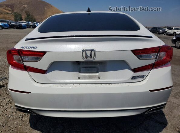 1HGCV1F49NA014271 2022 HONDA ACCORD White Rear view