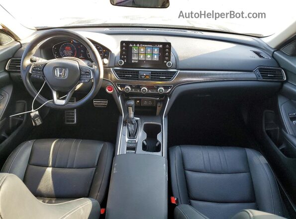 1HGCV1F49NA034942 2022 HONDA ACCORD Black Вид панелі приладів