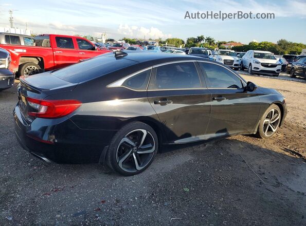 1HGCV1F49NA034942 2022 HONDA ACCORD Black Задня права чверть