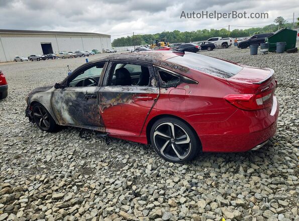 1HGCV1F49NA038568 2022 HONDA ACCORD Red უკანა მარცხენა