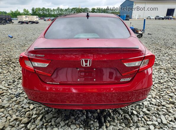 1HGCV1F49NA038568 2022 HONDA ACCORD Red უკანა ხედი