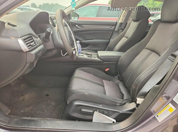 1HGCV1F4XJA054031 2018 HONDA ACCORD Gray წინა სალონის ხედი