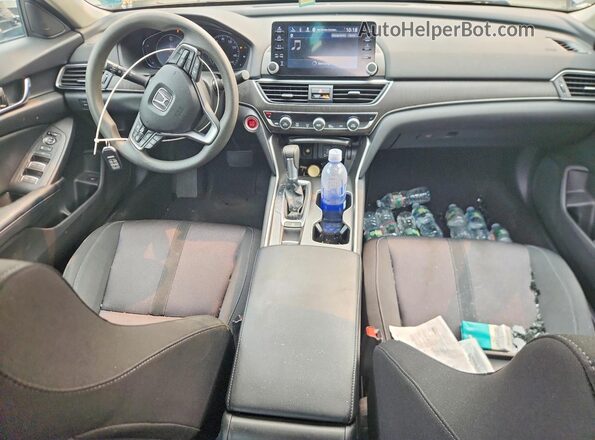 1HGCV1F4XJA054031 2018 HONDA ACCORD Gray წინა პანელის ხედი