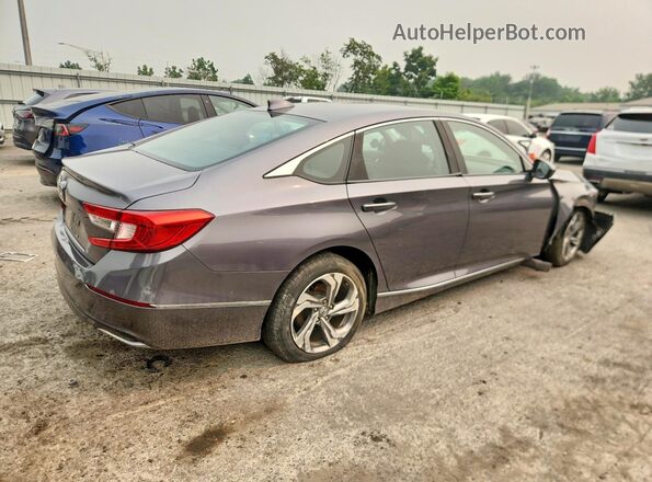 1HGCV1F4XJA054031 2018 HONDA ACCORD Gray უკანა მარჯვენა