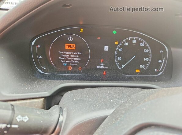 1HGCV1F4XJA054031 2018 HONDA ACCORD Gray ხელსაწყოთა პანელის ხედი