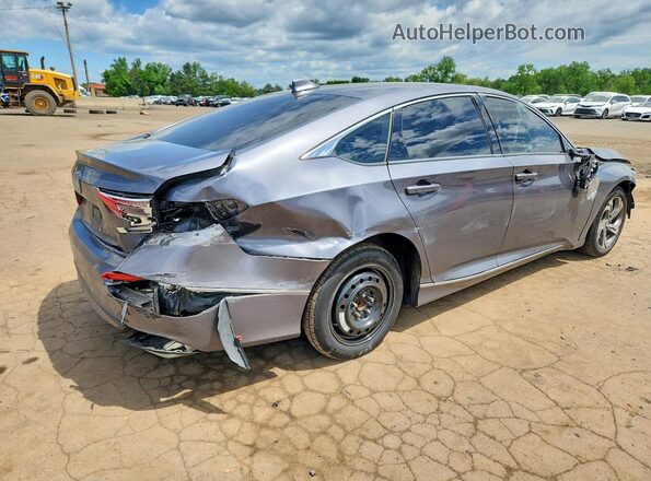 1HGCV1F4XJA092844 2018 HONDA ACCORD Gray Հետևի աջ