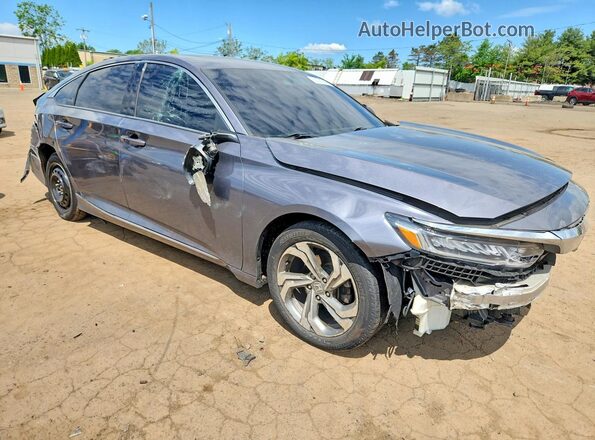 1HGCV1F4XJA092844 2018 HONDA ACCORD Gray Առջևի աջ