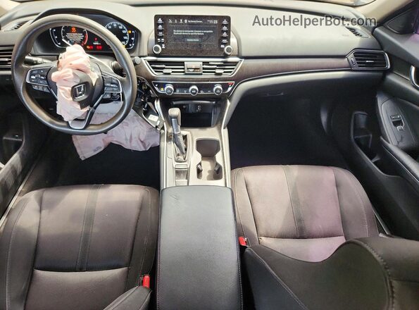 1HGCV1F4XJA092844 2018 HONDA ACCORD Gray Առջևի վահանակի տեսք