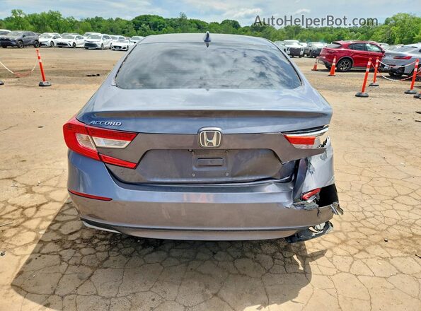1HGCV1F4XJA092844 2018 HONDA ACCORD Gray Հետևի տեսք