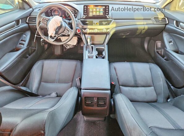 1HGCV1F4XKA060347 2019 HONDA ACCORD Серый Вид панели приборов